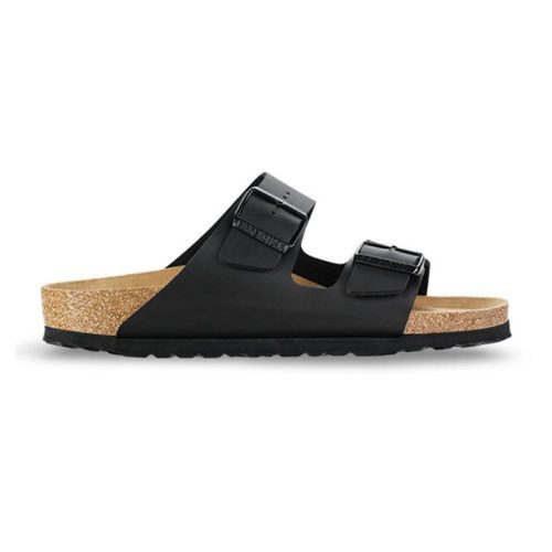 arizona birko flor regular width black slides birkenstock 240142