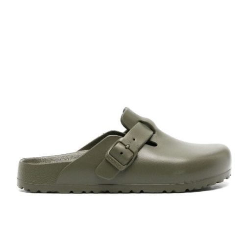 boston eva regular width khaki slides birkenstock 642470