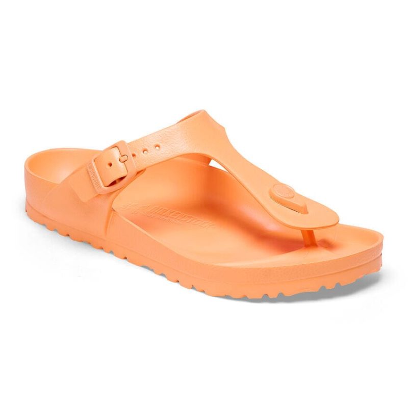 gizeh eva regular width papaya slides birkenstock 762893