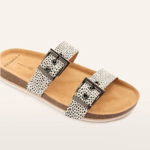 sandy iii leopard spot print slides frankie4 544395