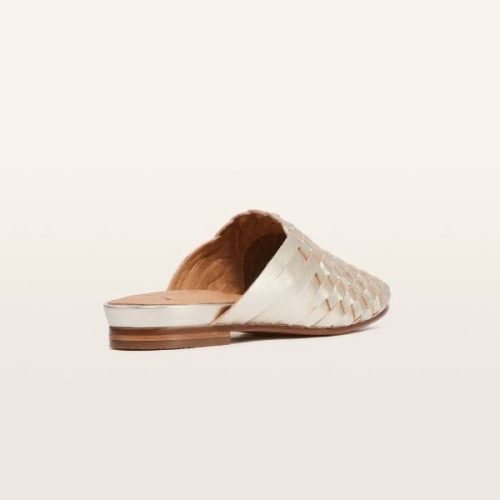 wallace gold weave flats frankie4 323686