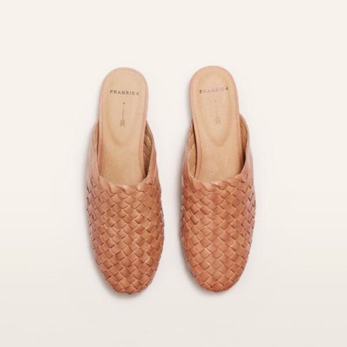 wallace tan weave flats frankie4 852214